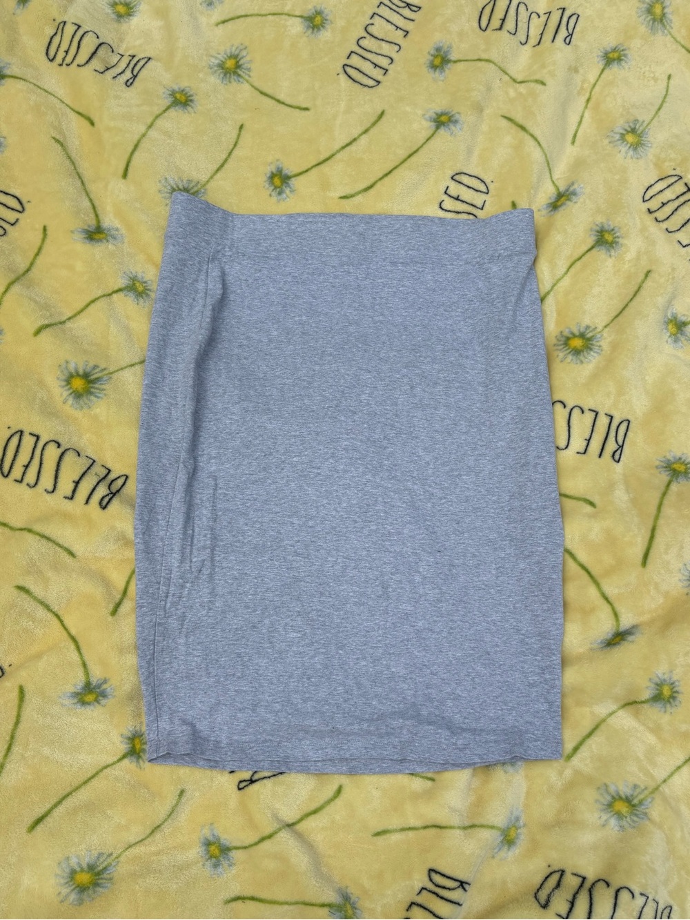 Sleek Gray Women's Pencil Skirt